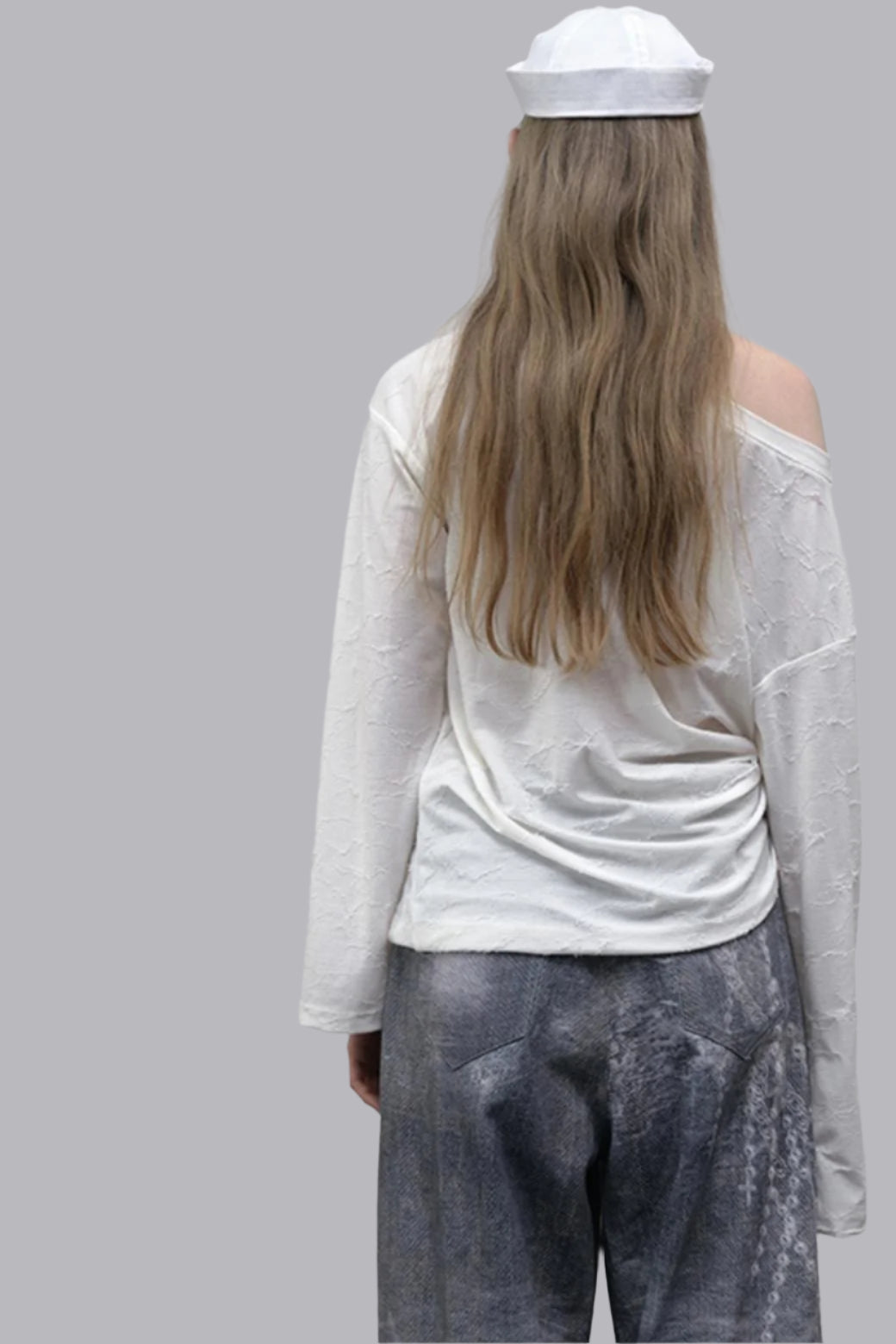 Slouchy One-Shoulder Tee