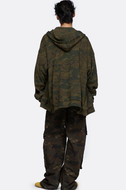 Street Two-Tone Sweatshirt Jacket