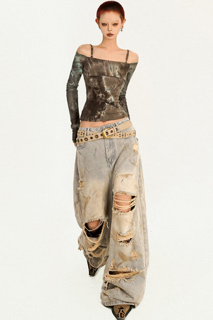 Original Tie-Dye Shoulder Top