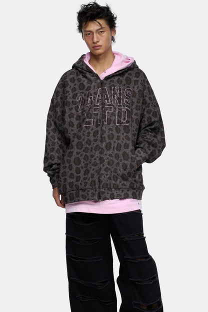 Street Two-Tone Sweatshirt Jacket