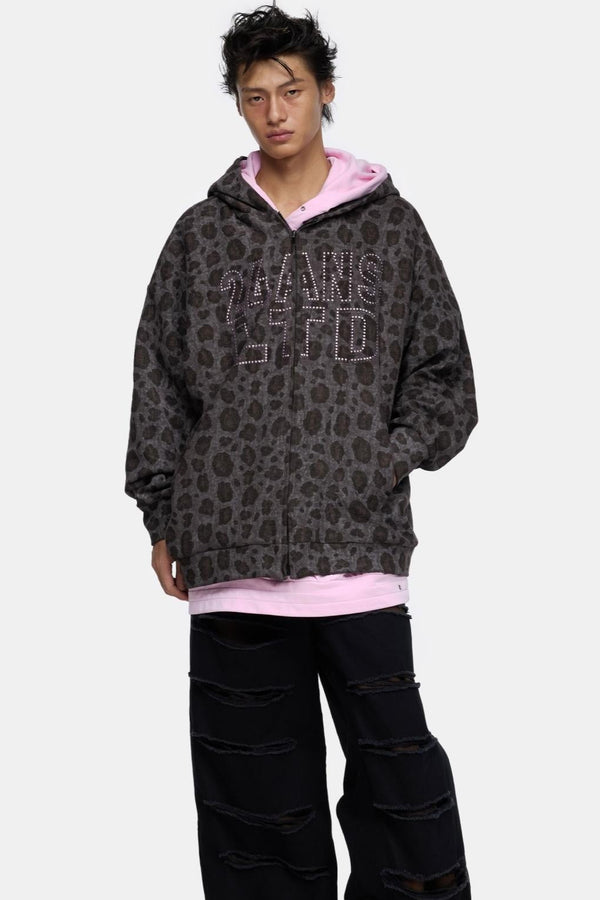 Street Two-Tone Sweatshirt Jacket