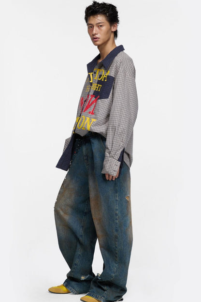 Street Printed Plaid Shirts