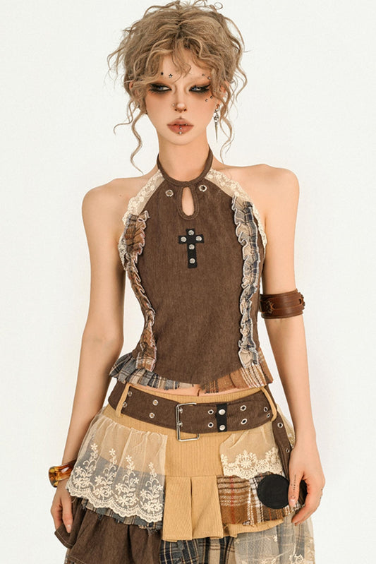 Vintage Lace Patchwork Camisole