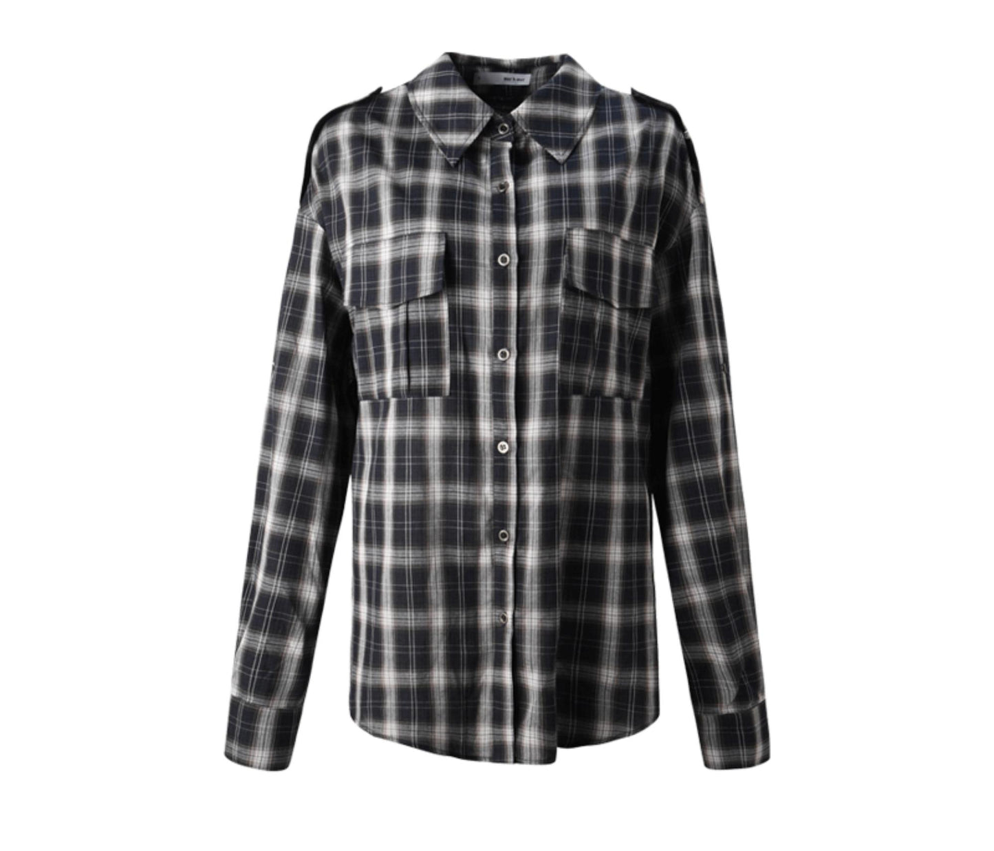 Vintage Black Lapel Shirt