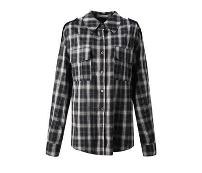 Vintage Black Lapel Shirt