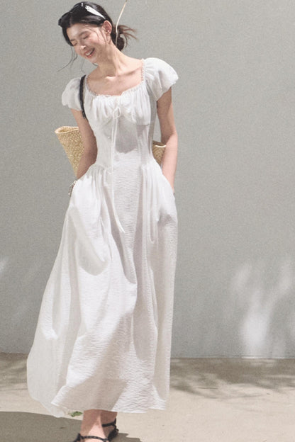 Luminous Cotton Tea Dress