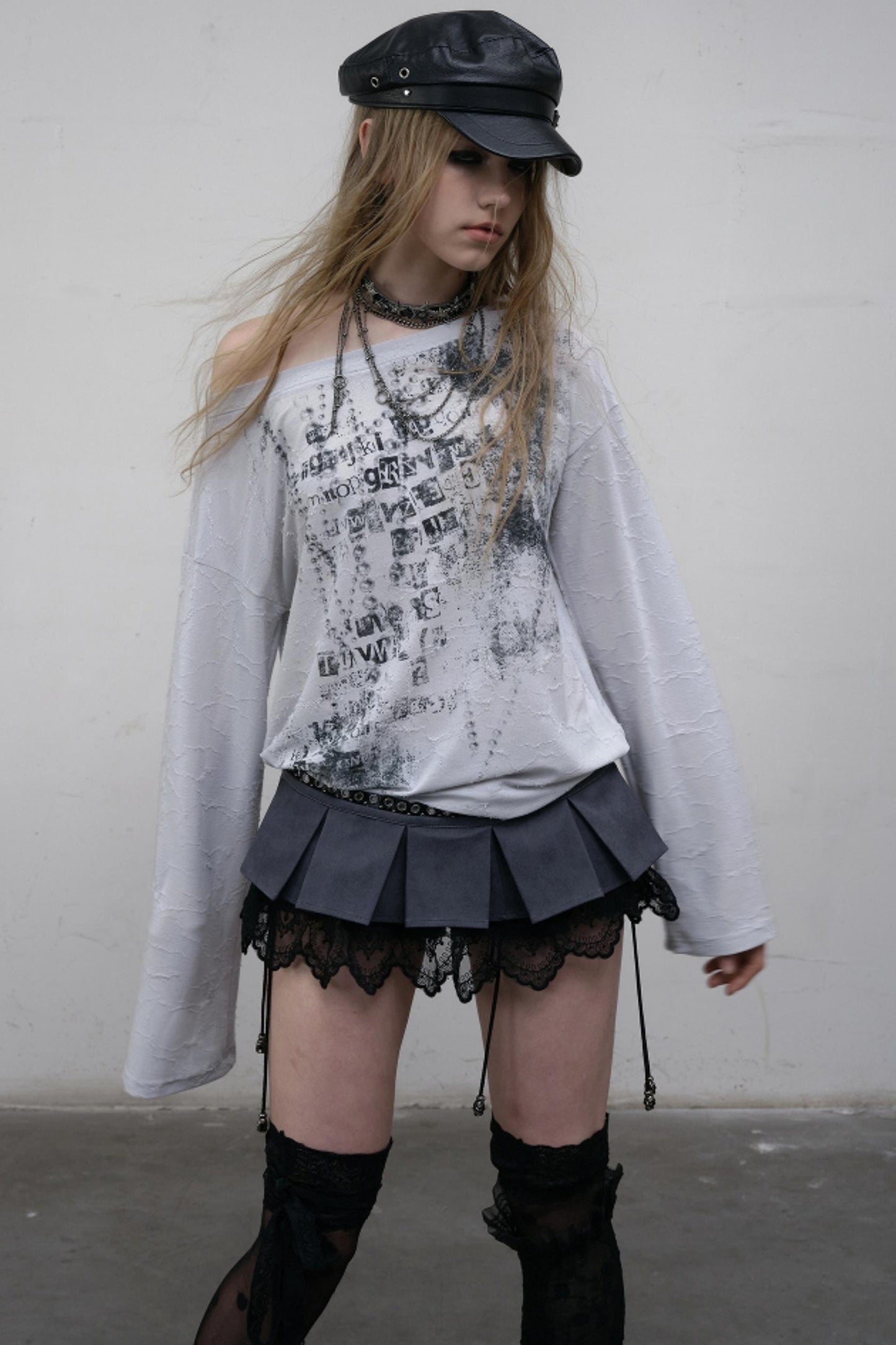 Slouchy One-Shoulder Tee