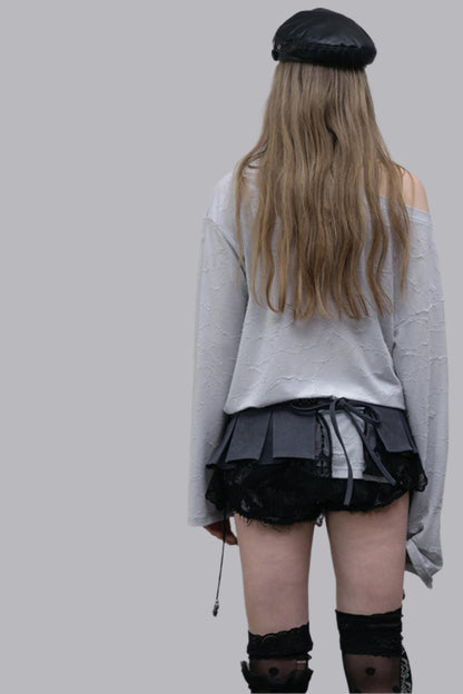 Slouchy One-Shoulder Tee