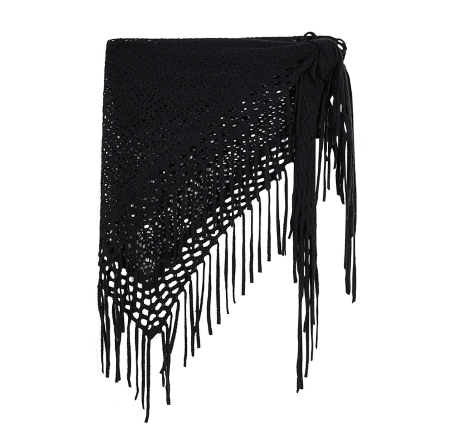 Cool Design Black Tassel Top