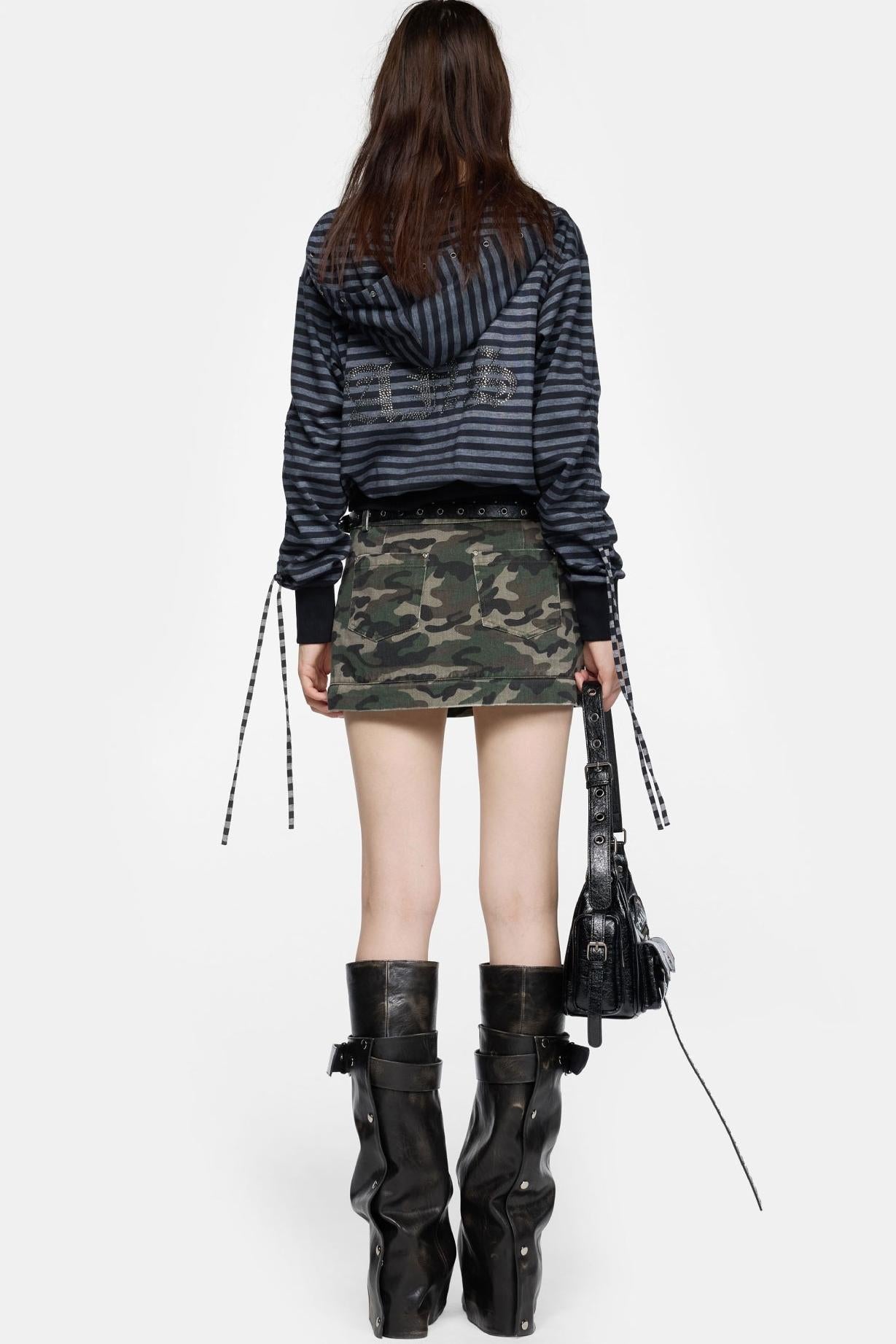 Spice Girl Style Camouflage Skirt