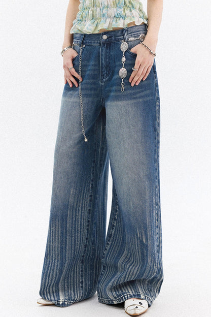 Compass Denim Wide-Leg Pants