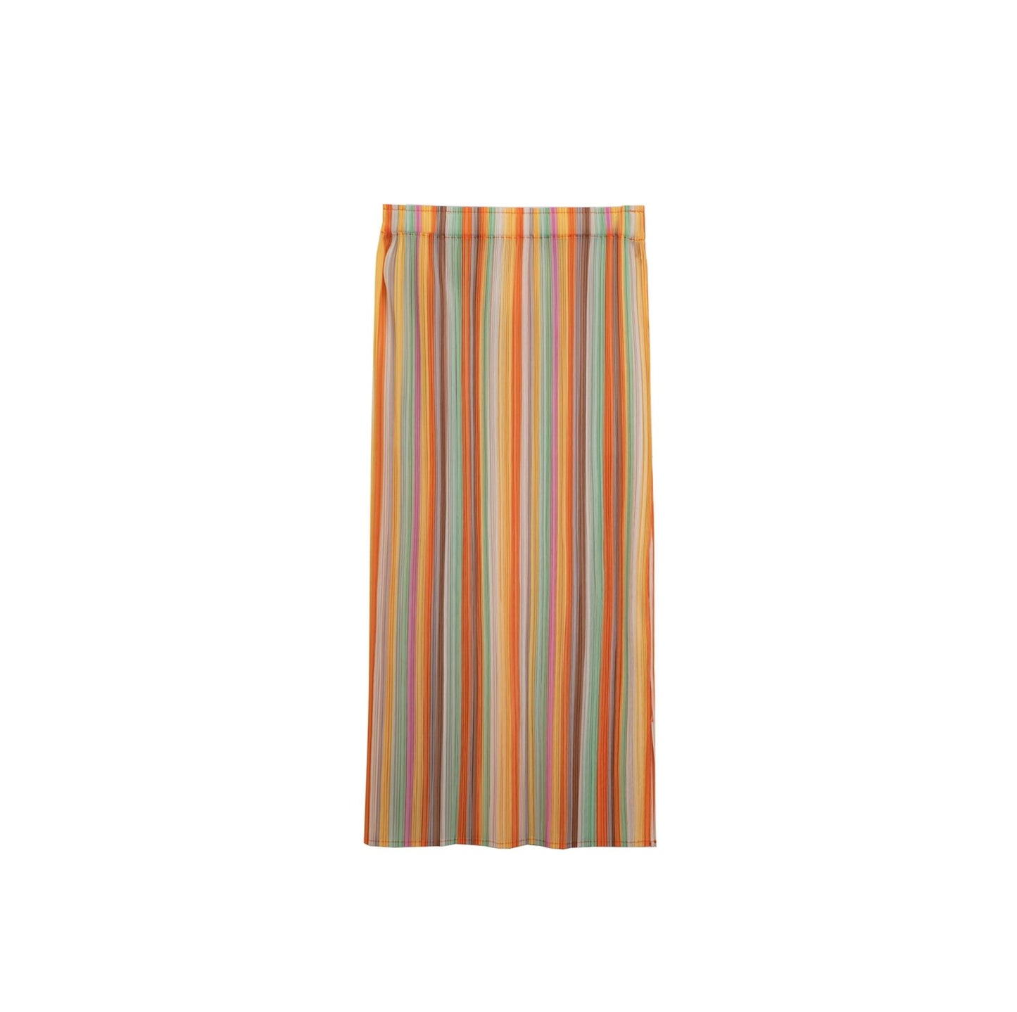 Orange Pleated Bustier Set-Up