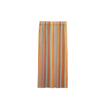 Orange Pleated Bustier Set-Up