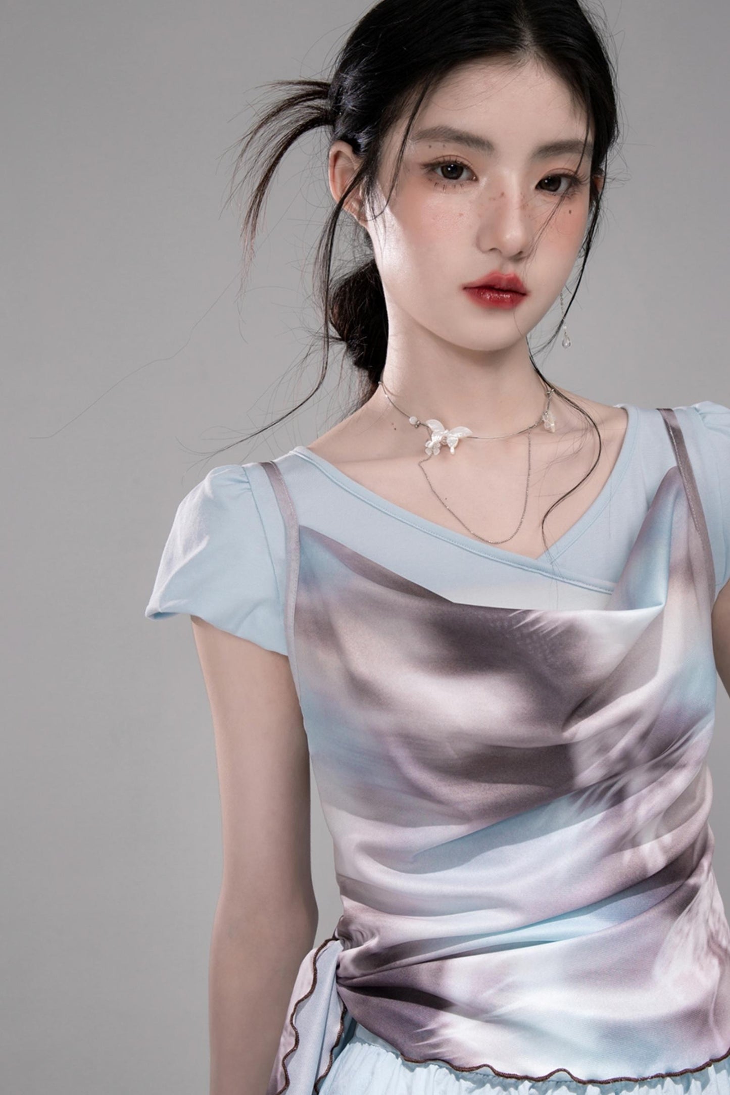 Twilight Sky Blue Swing Dress