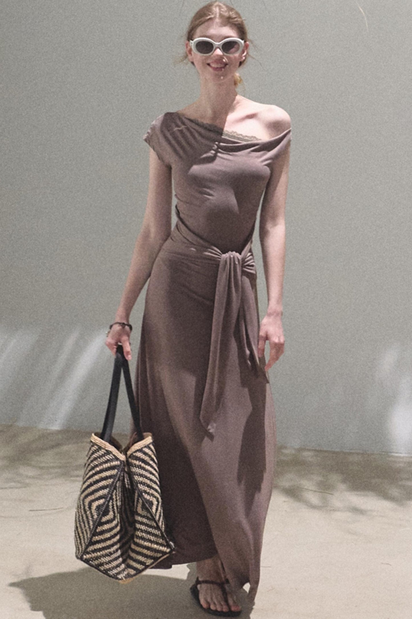 Elegant Knit Maxi Dress