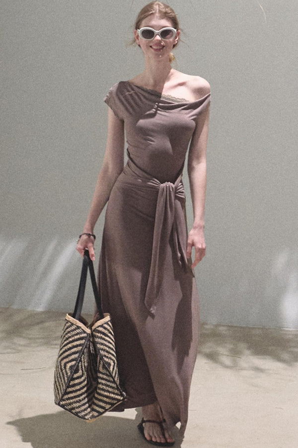 Elegant Knit Maxi Dress