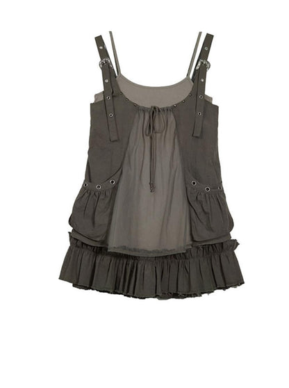 Two-Piece Strap Fall Dress