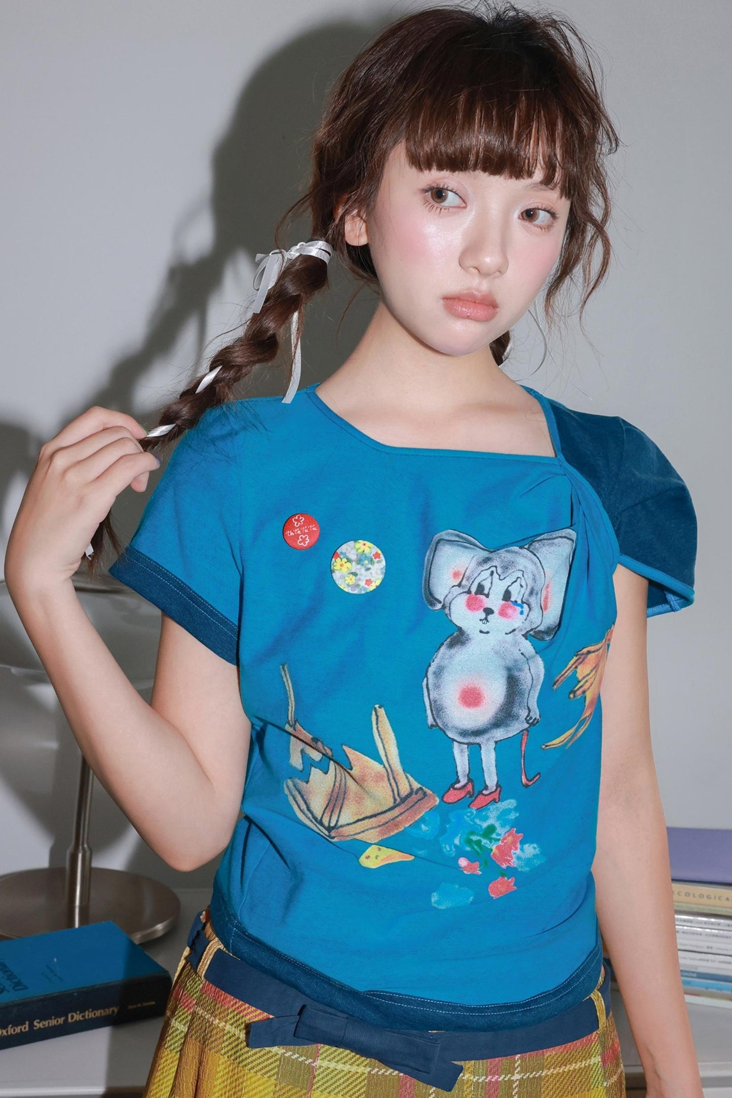 Blue Mouse Kink Design T-Shirt