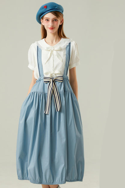 Blue Strappy Maxi Dress