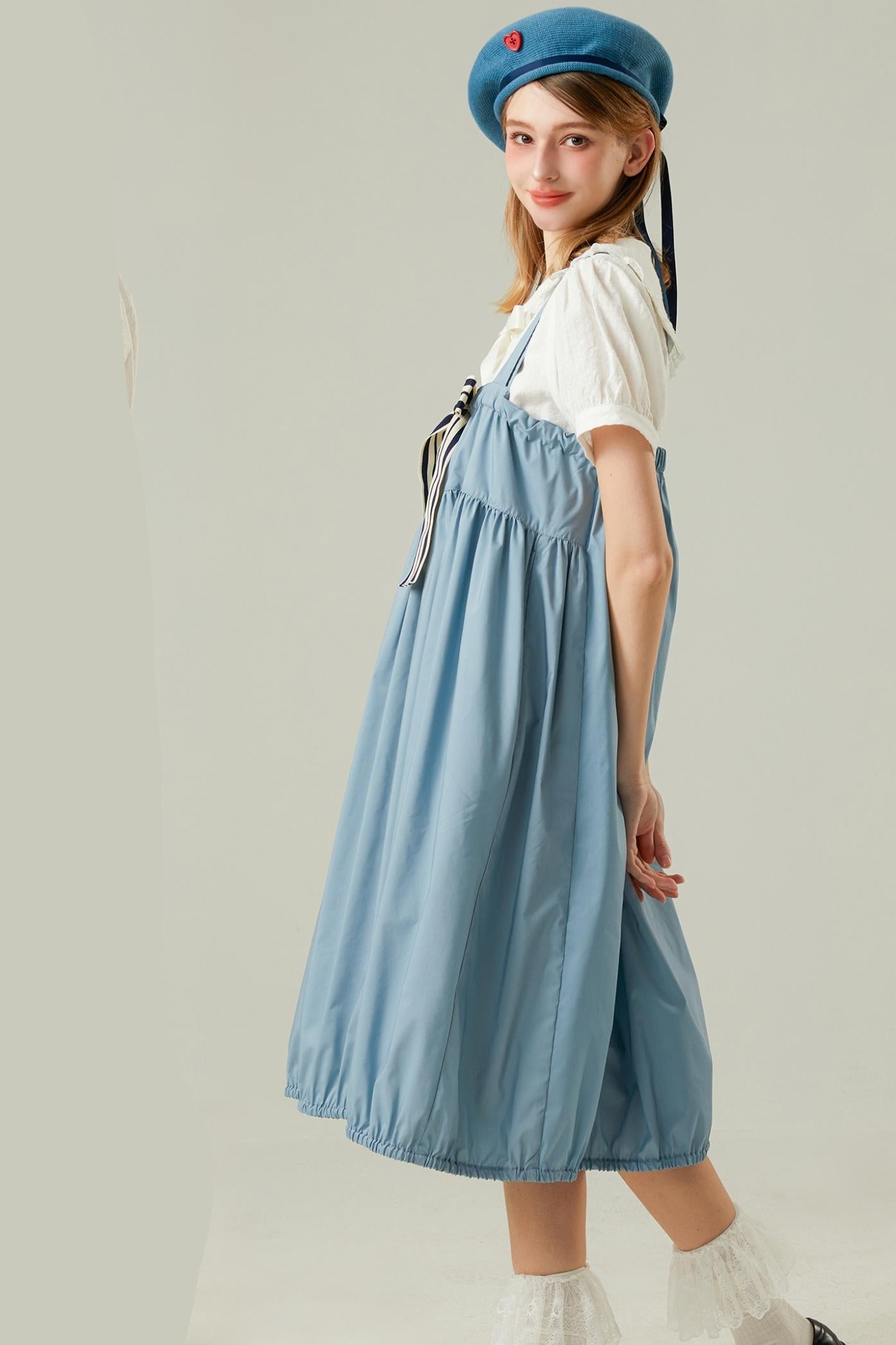 Blue Strappy Maxi Dress