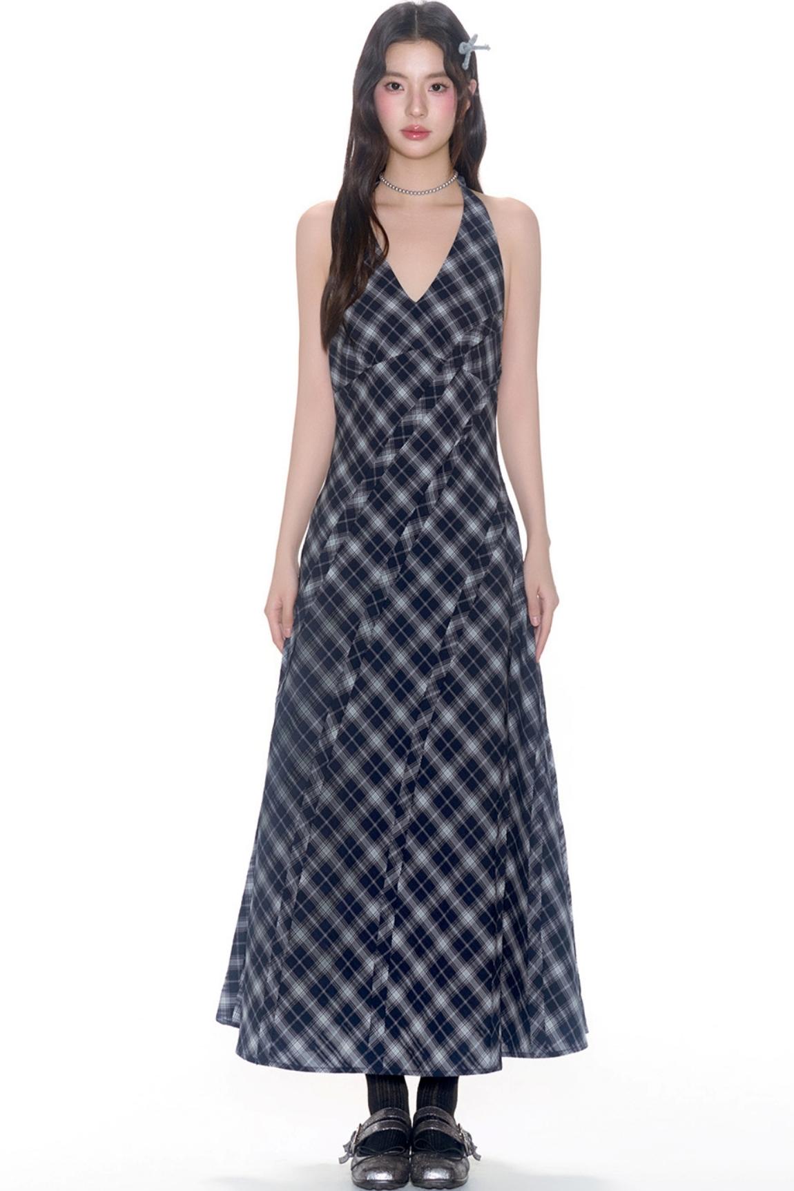 Halterneck Patch Dress