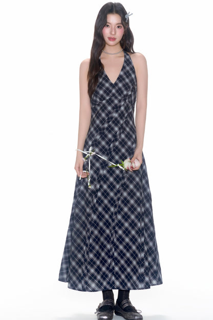 Halterneck Patch Dress