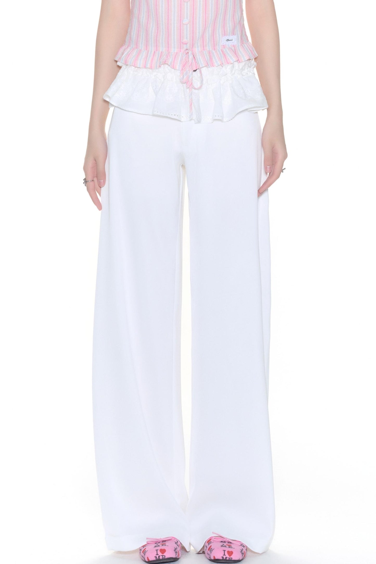 Stitched Straight Leg Pants