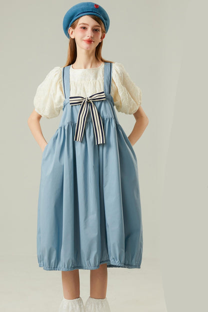 Blue Strappy Maxi Dress