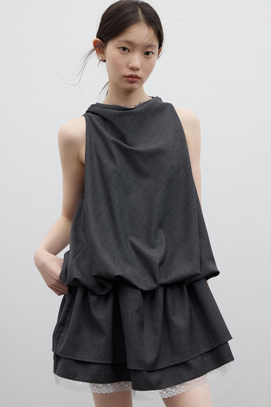 Draped Bubble Dress