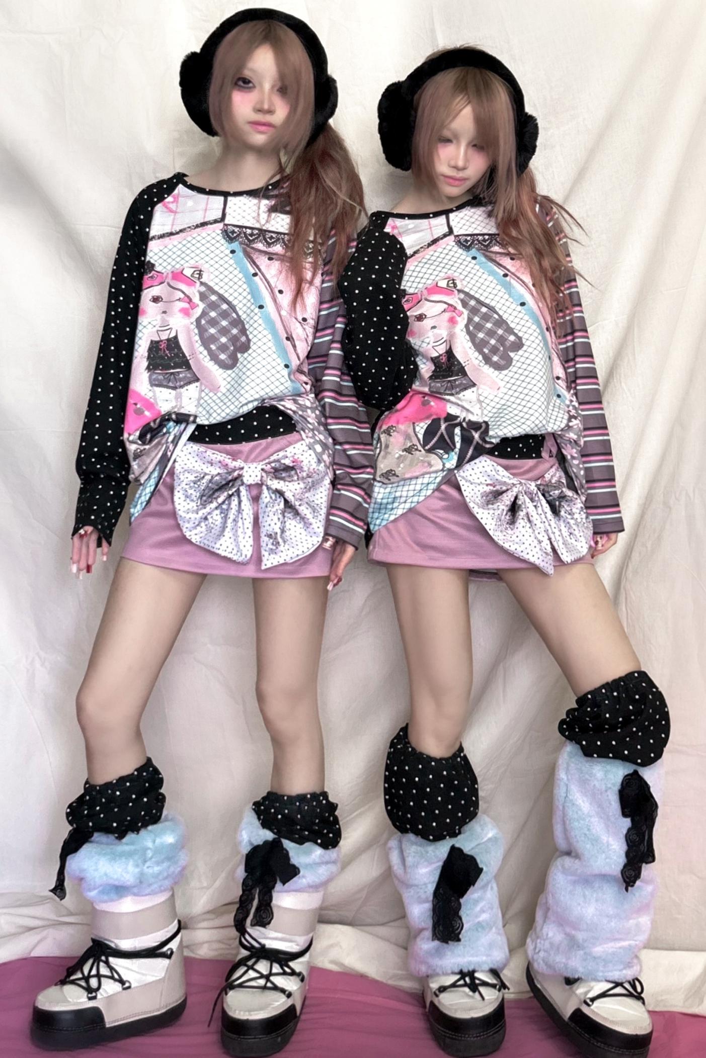 Plush Polka Dot Socks Cover