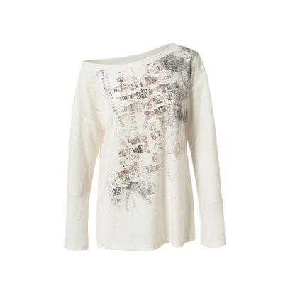 Slouchy One-Shoulder Tee