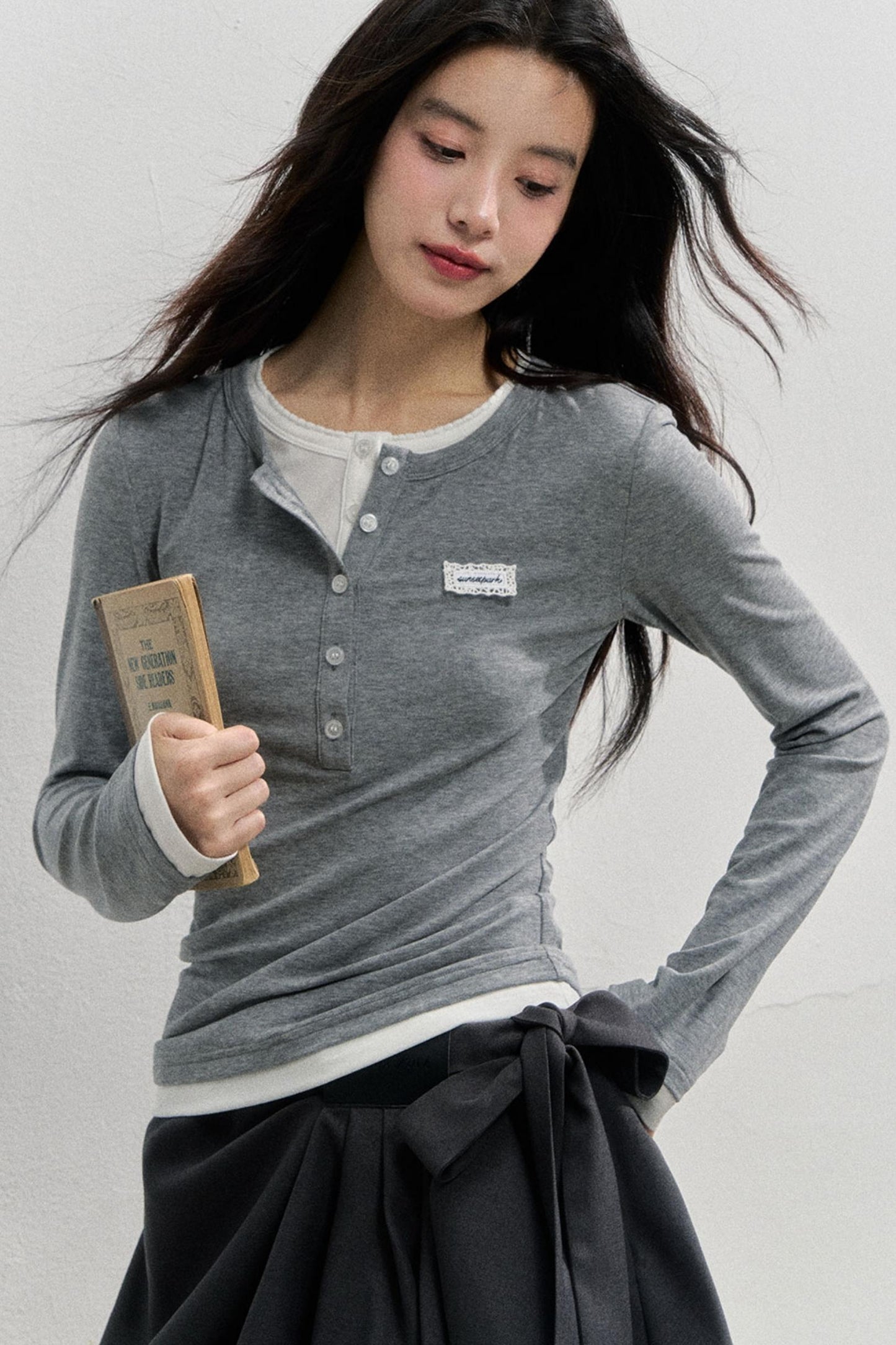 소프트 라이오셀 긴팔 티셔츠