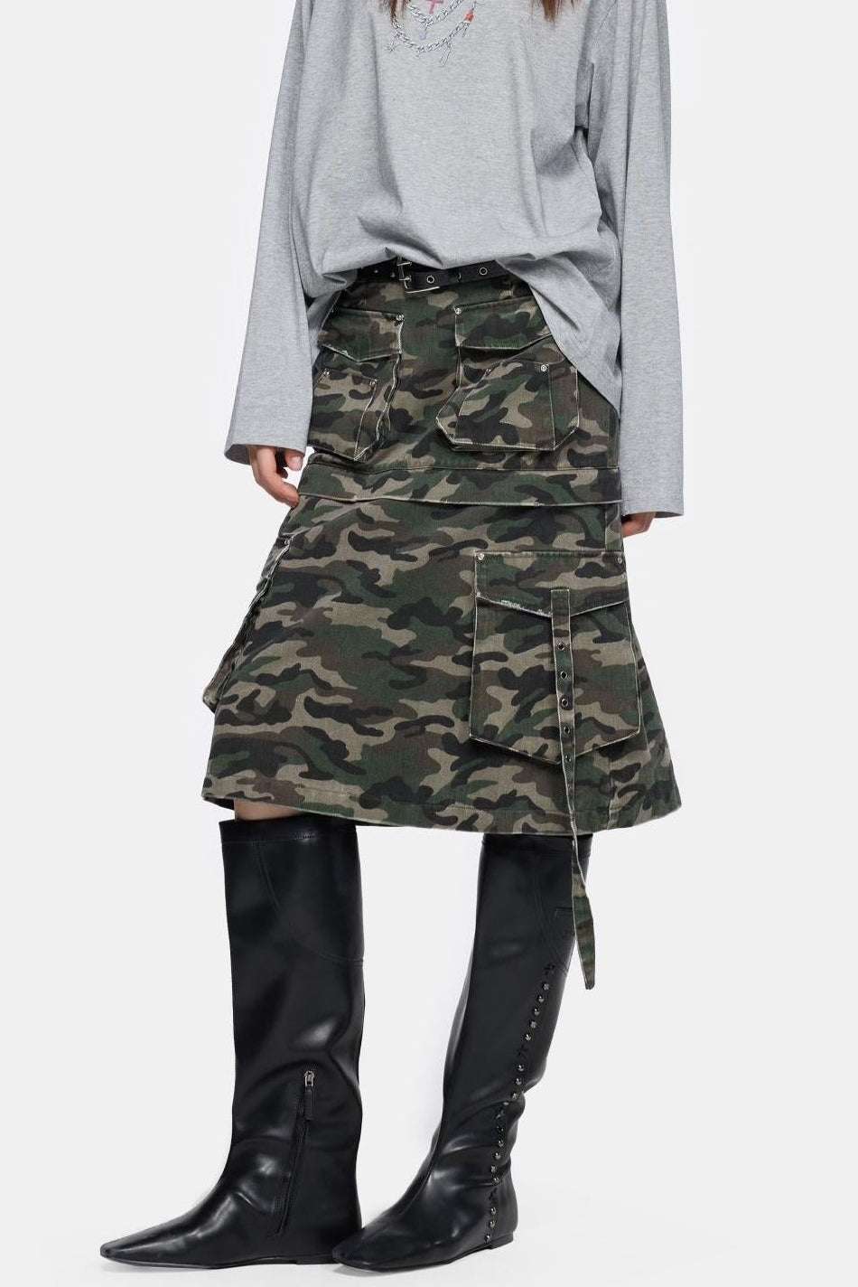 Spice Girl Style Camouflage Skirt