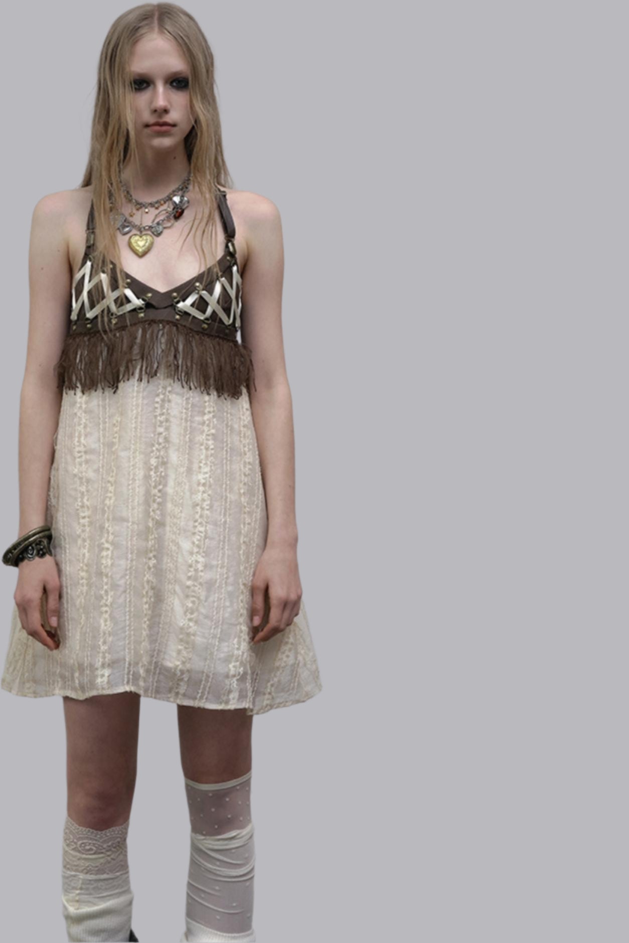 Luxury Halter Leather Dress