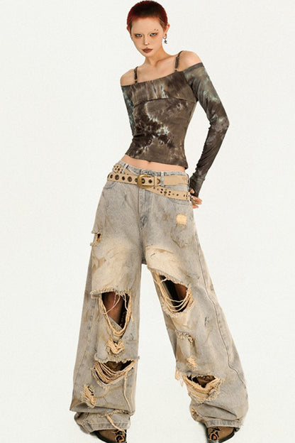 Original Tie-Dye Shoulder Top