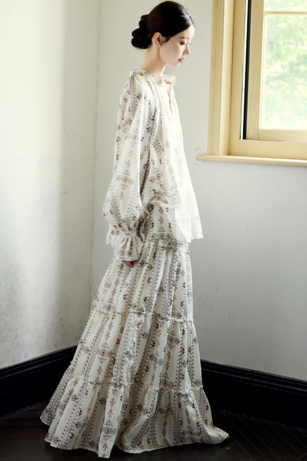 Retro National Resort Style Skirt