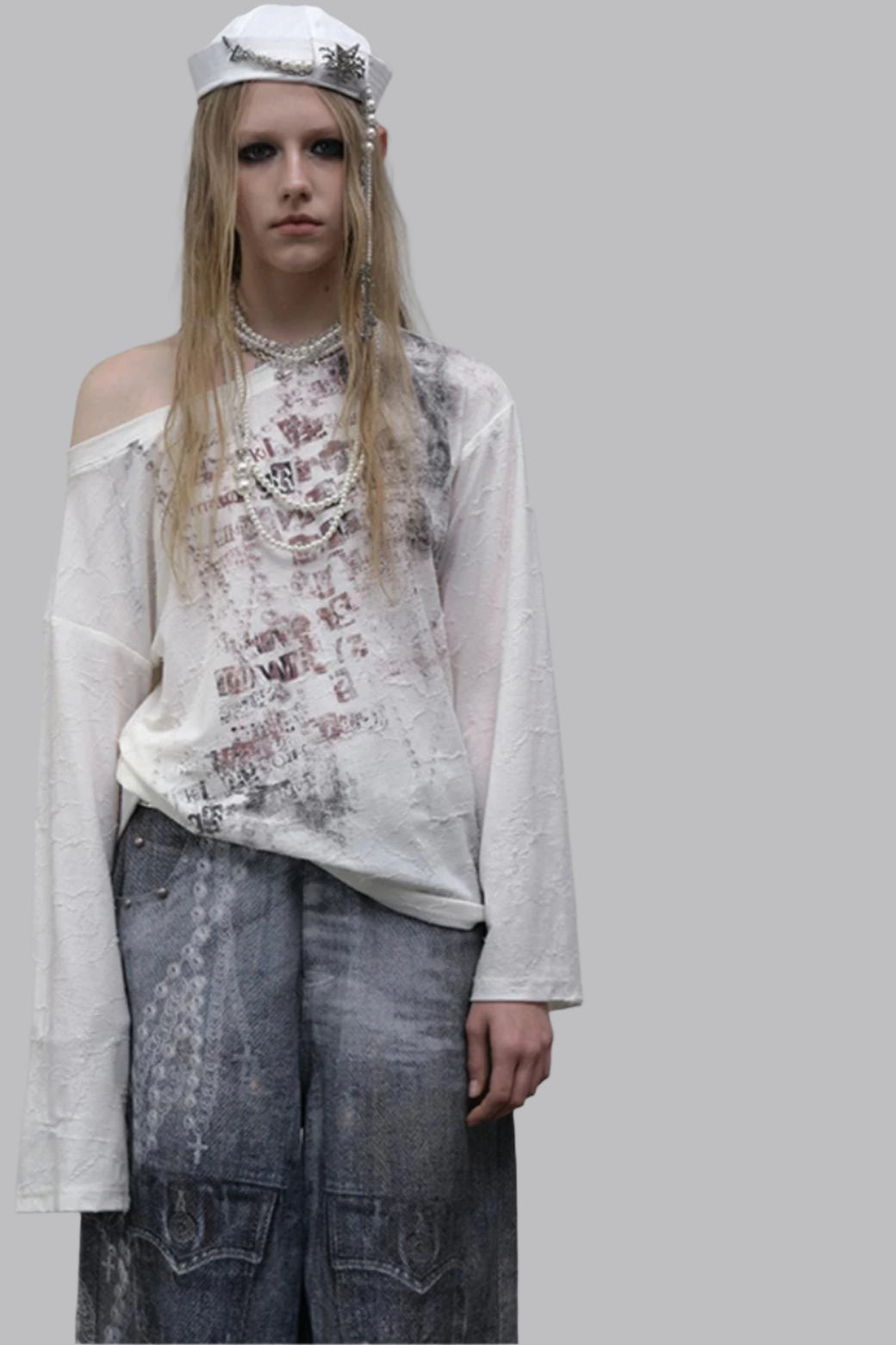 Slouchy One-Shoulder Tee