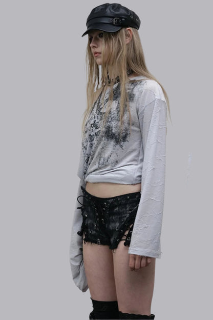 Slouchy One-Shoulder Tee