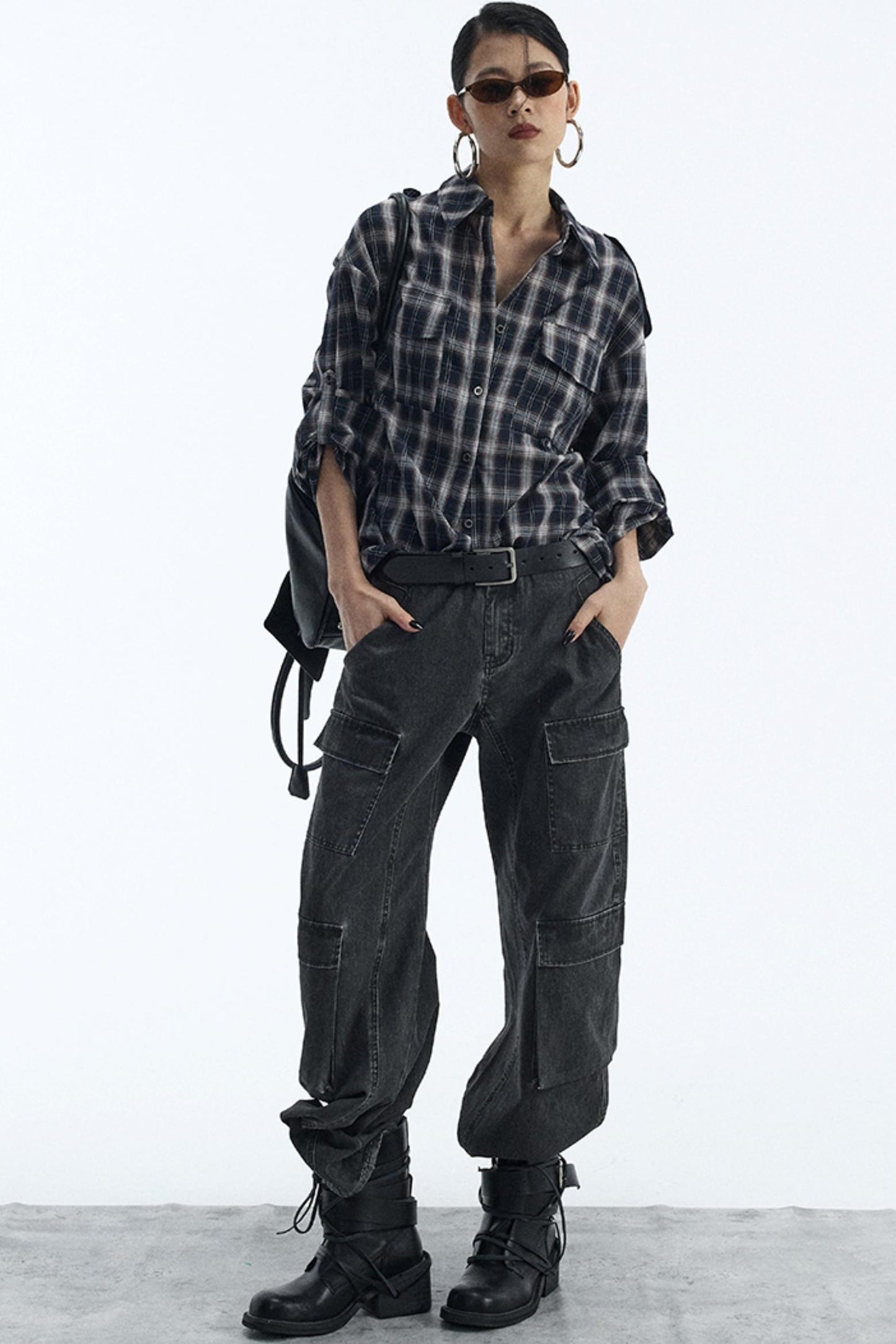 Vintage Black Lapel Shirt