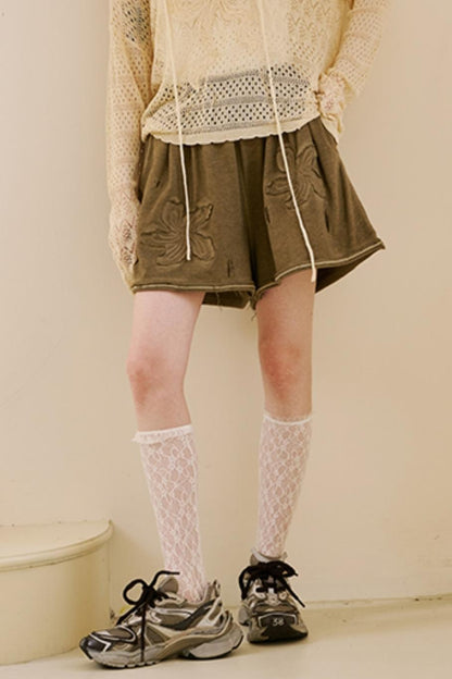 Relaxed Floral Sweatpants