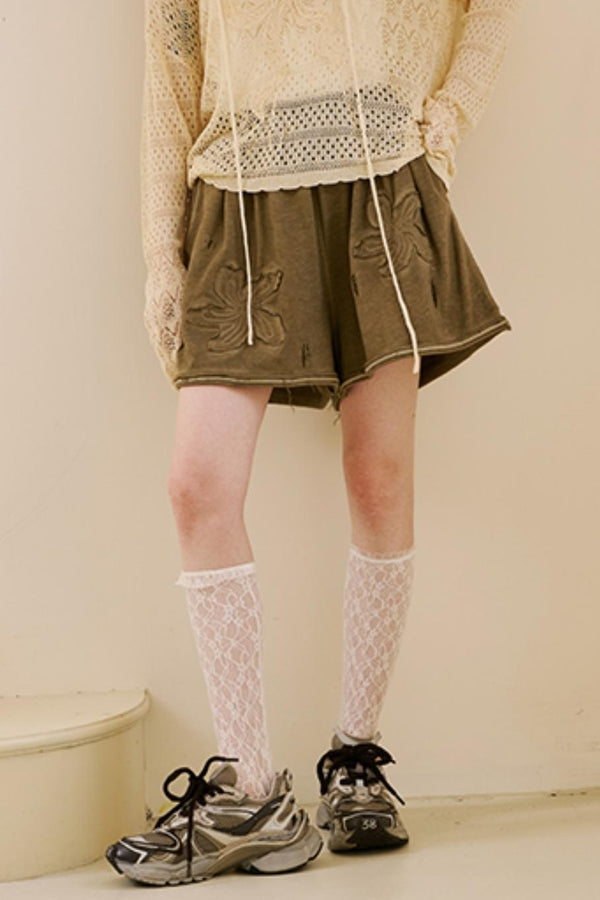 Relaxed Floral Sweatpants