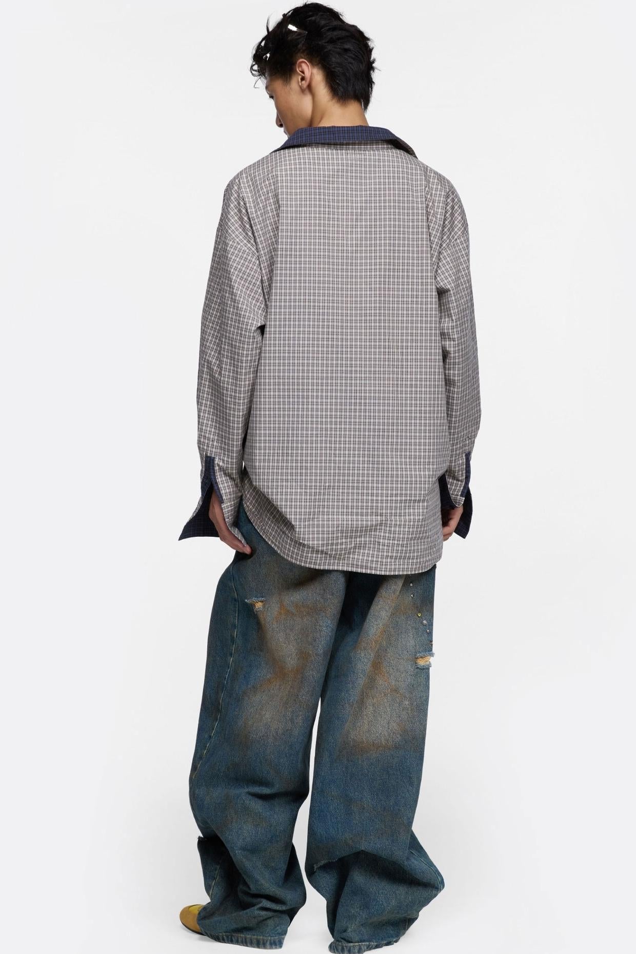 Street Printed Plaid Shirts