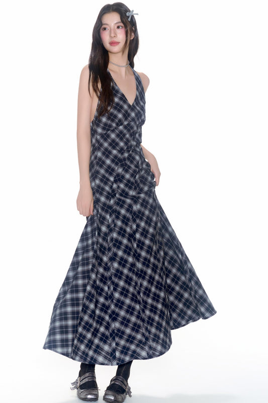 Halterneck Patch Dress