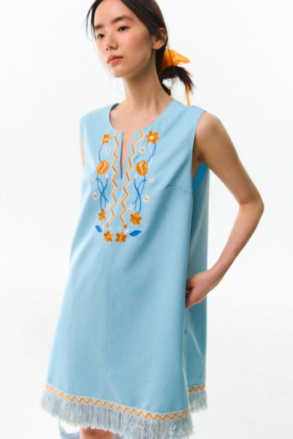 Tulip V-neck A-line Dress