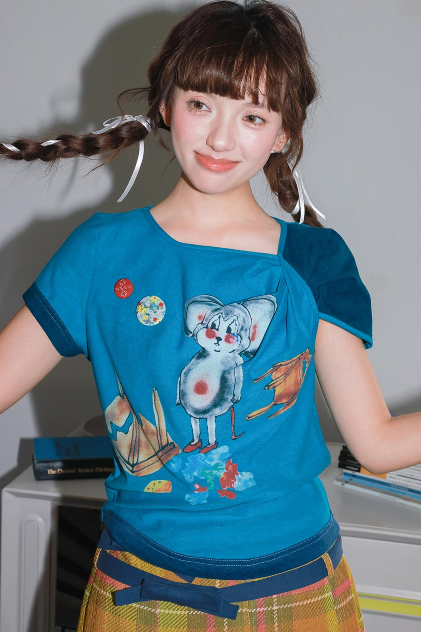 Blue Mouse Kink Design T-Shirt