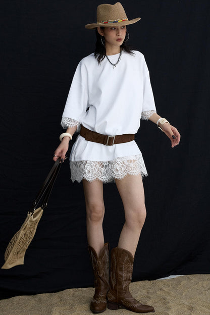 Vintage Distressed Square Buckle Waist Seal