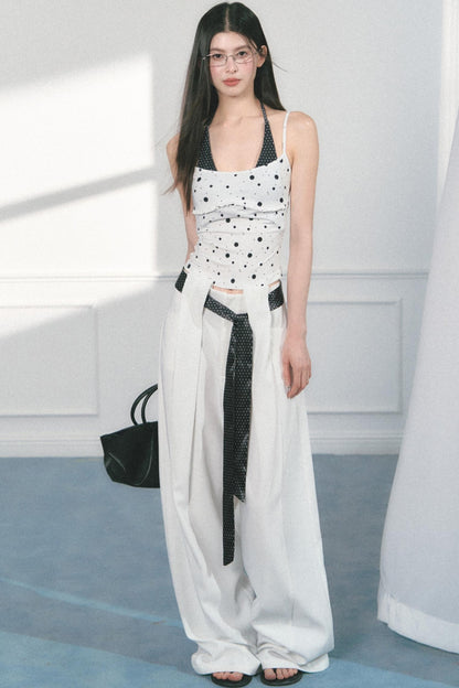 Polka Dot Wide Leg Pants