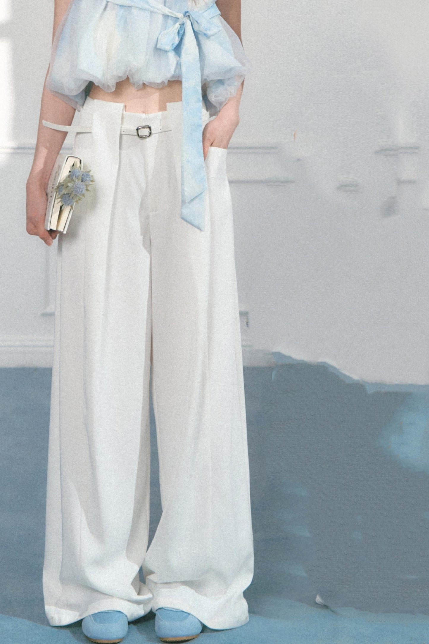 Polka Dot Wide Leg Pants