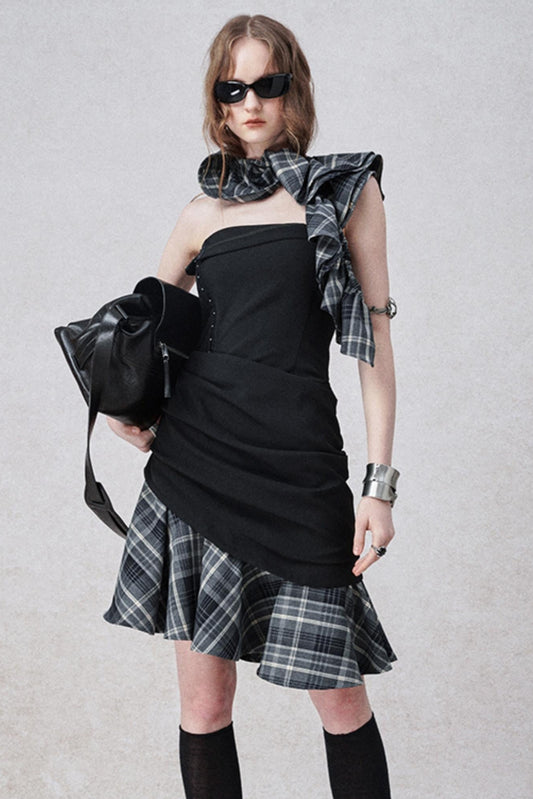 Genesis Plaid A-line Dress