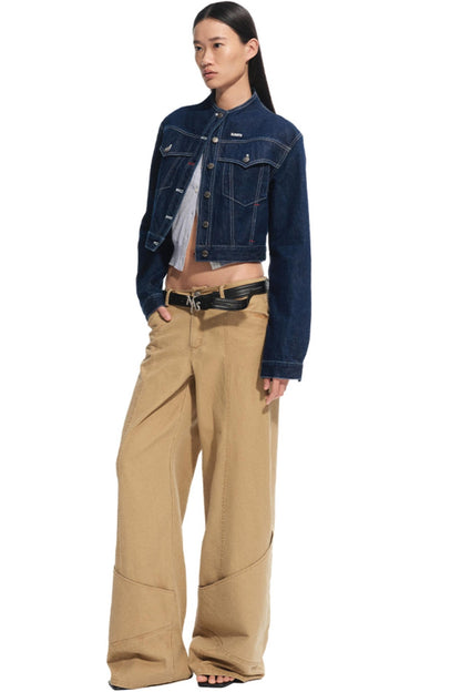 Top-Layer Cowhide Denim Belt